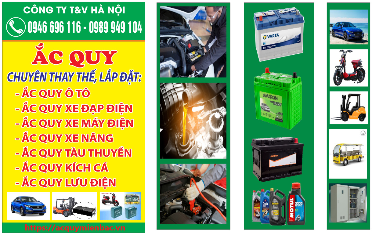 Ắc quy T&V Hà Nội
