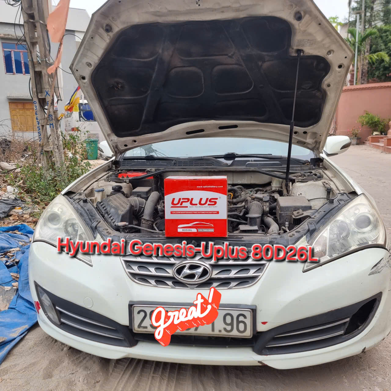 Ắc quy xe Hyundai Genesis