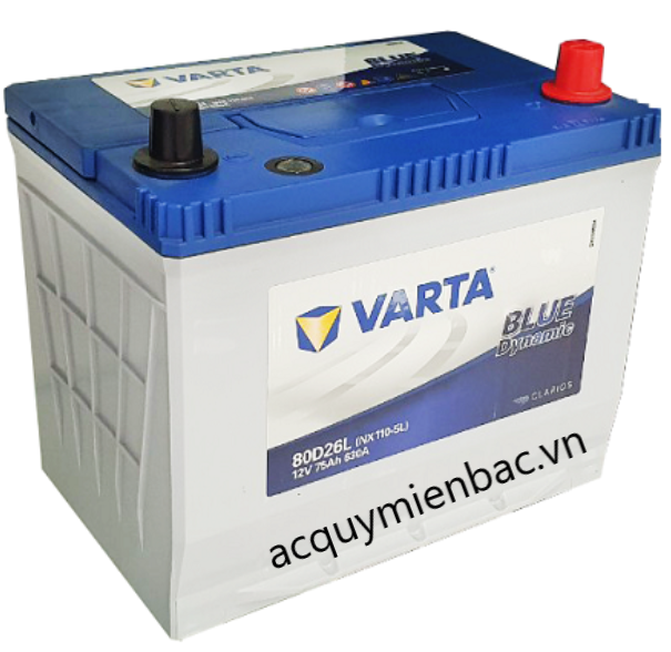 Ắc quy Varta 80D26L/R 12v 75ah